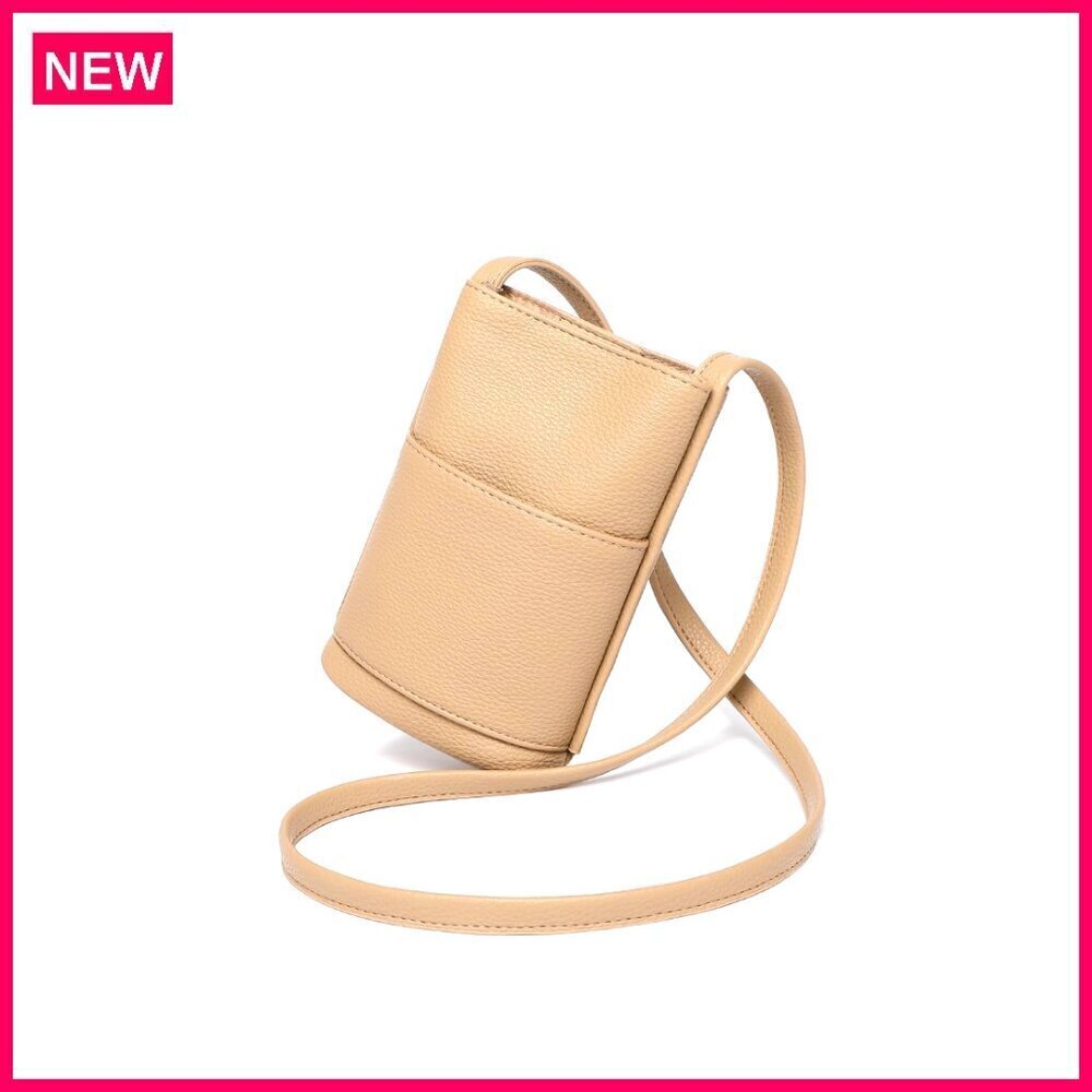 Small PU Leather Crossbody Bag Adjustable Strap Compact Purse Women